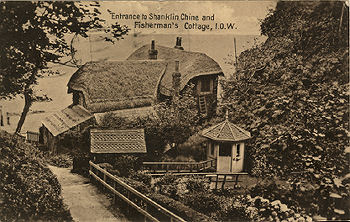 The beach entrance to Shanklin Chine
